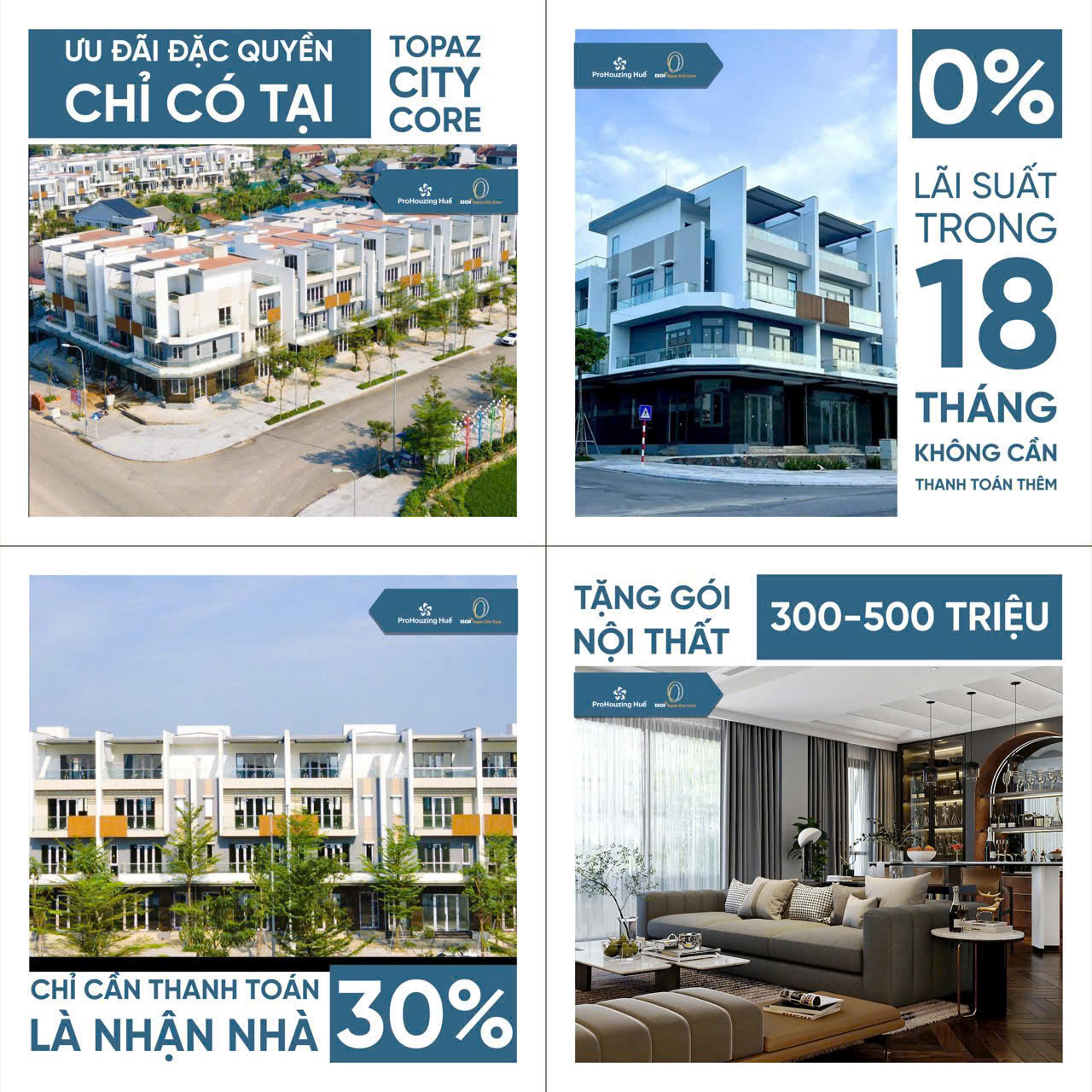 Mua bán và cho thuê nhà phố Topaz City Core Huế